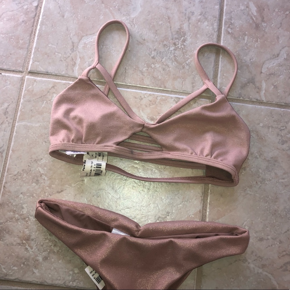 Blue life bikini set